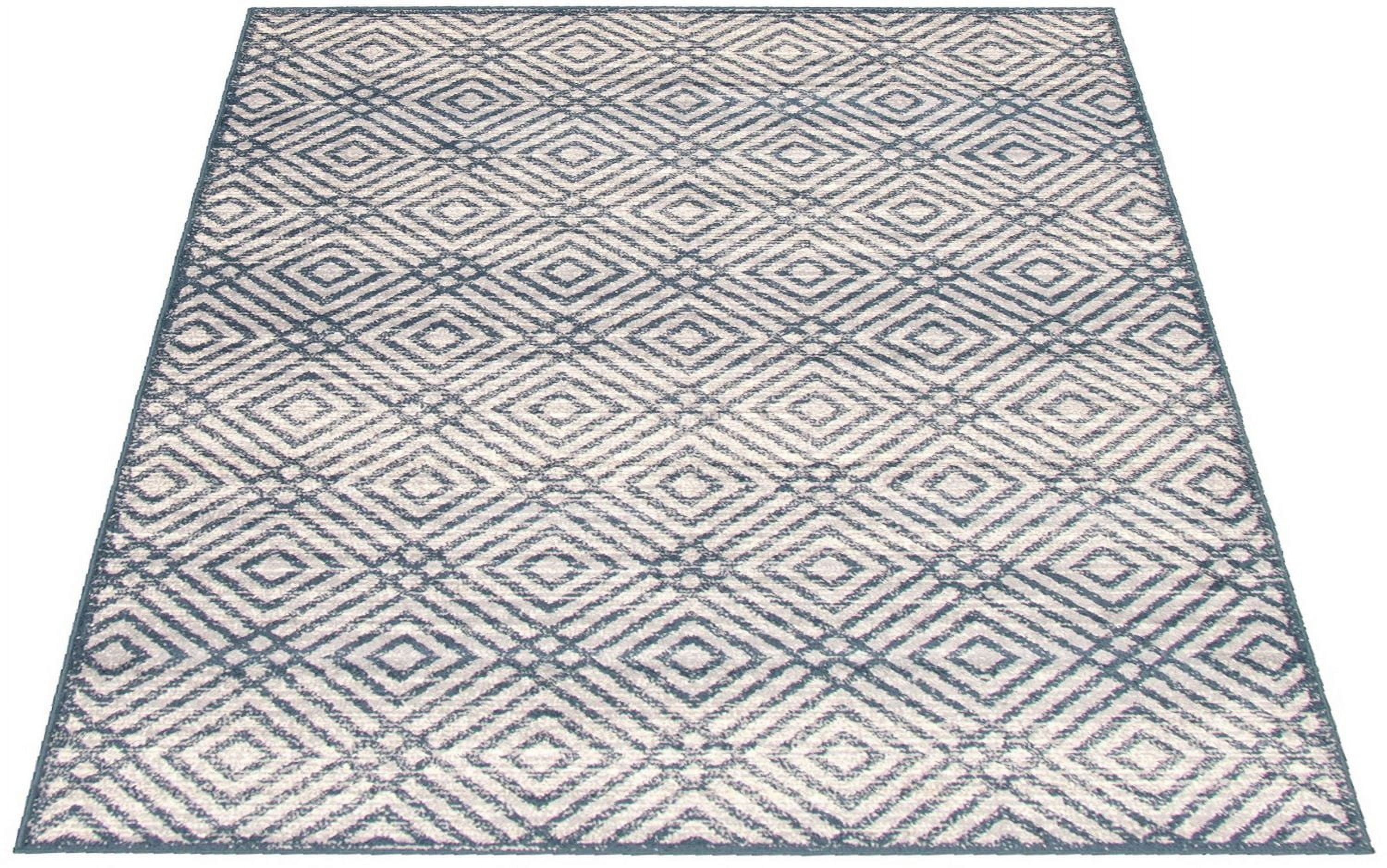 ECARPET Area Rug for Living Room, Geometric Indoor Carpet Ember Collection