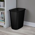 thumbnail image 2 of Sterilite 21 Liter Rectangular Wastebasket, Black, 2 of 5