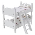 thumbnail image 2 of Miniature Dollhouse Bed Dollhouse Miniature Dollhouse Furniture 1:12 Wooden Dollhouse Mini Dollhouse Furniture Bed Set For Dollhouse Geometric Pattern, 2 of 8