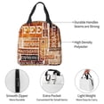 thumbnail image 4 of Disketp Hand Drawn Vintage Coffee for Insulated Lunch Bag for Women and Men, Perfect for Work, Hiking, Picnic, 4 of 8
