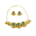 thumbnail image 3 of Conjunto de Joyería Salvador Collar Pendiente Retro Verde, 3 of 10