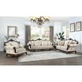 thumbnail image 4 of ACME Nayla Floral Upholstered Rolled Arms Sofa with 4 Pillows Walnut, 4 of 5