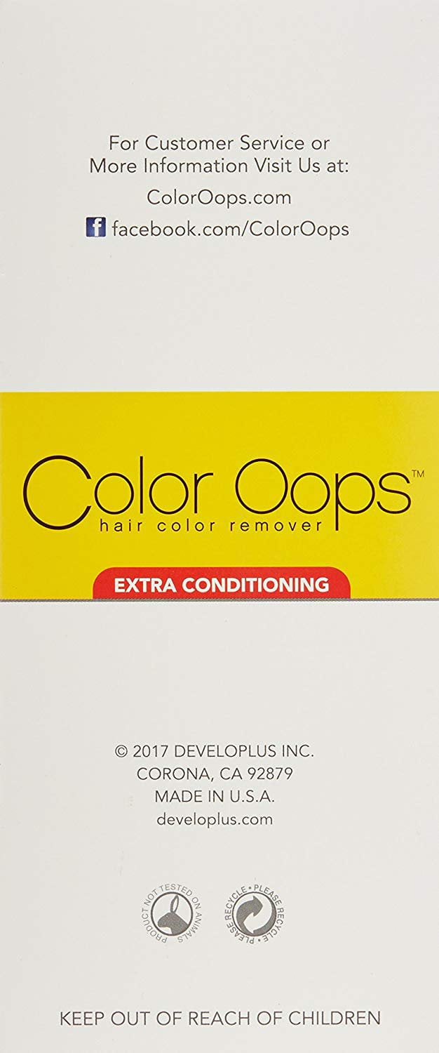 Color Oops Hair Color Remover Extra Strength 1 Application (Set of 2) by  Developlus
