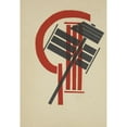 thumbnail image 3 of El Lissitzky 14x18 Black Modern Framed Museum Art Print Titled - International (1923), 3 of 5