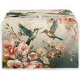 thumbnail image 1 of UNICEU Hummingbird Floral Print Toaster Covers 4 Slice Bread Maker Dust Cover Kitchen Small Appliance Dust Protector, 1 of 7