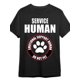 thumbnail image 1 of Emotional Support Human - funny service human T-shirt funny Men’s Short Sleeve Graphic T-shirt Collection black, 1 of 6
