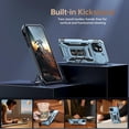 thumbnail image 4 of for iPhone 13 Mini Case with Screen Protector,Sliding Camera Cover,-Grade Cover with  Stand Phone Case 5.4" Light Blue, 4 of 13