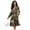 Camo Leaf Print, variant on Dress for Women with Pockets V-Neck Casual Dresses Long Sleeve with Pockets Midi Dresses Fashion Clothing, Leaf Camouflage Print, Size Large