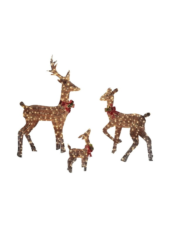 Outdoor Reindeer Decor in Outdoor Christmas Decorations