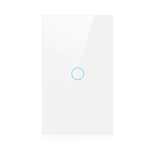 Embajador templado paraguas Smart Wifi Touch Switch No Neutral Wire Required Smart Home 1/2/3 Gang  Light Switch 220V Support Tuya App White 1 Gang - Walmart.com