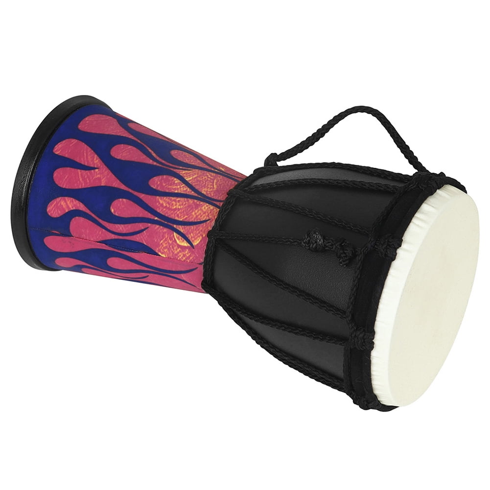 BLEEUS 4 In African Drum Djembe Drum Professional Drum For Parties (Blue Flame) Musical Instruments Supplies (Blue Flame)