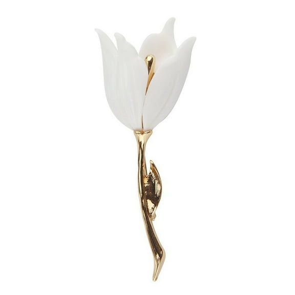 ROSENICE Boutonniere Pins Jacket Brooch Party Bouquet Brooch Beads Headbands for Hair Woman Tulip Brooch .7X3cm