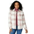 thumbnail image 2 of Free Country Women's Chill Out Fleece Shirt Jacket Primrose Plaid M, 2 of 5