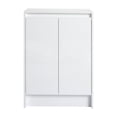 thumbnail image 5 of JERFIT 24 Inch Freestanding Bathroom Cabinet with Soft Close Doors, Water Resistant Glossy White Storage Organizer for Bathroom, Bedroom, Living Room, 5 of 10