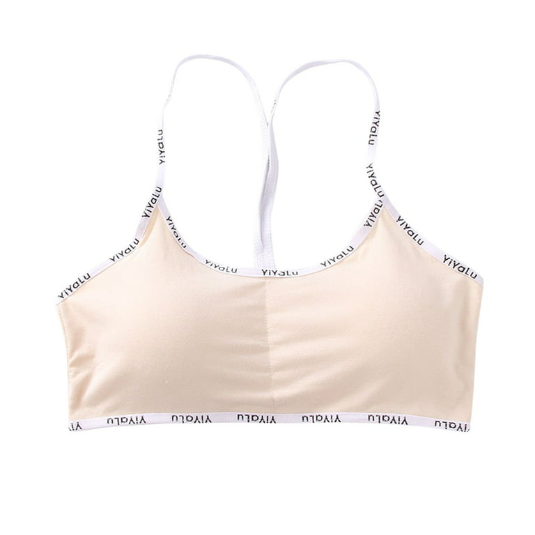 Buy Fineser Big Girls Training Bras Slim Soft Cup Bra Teen Small Vest  Design Wireless Bra (Watermelon, 10-14 Years) at