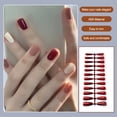 thumbnail image 2 of Uñas postizas largas cortas multicolor Minnieouse manicura de uñas accesorios de belleza DIY puntas de arte rojo oscuro, 2 of 5