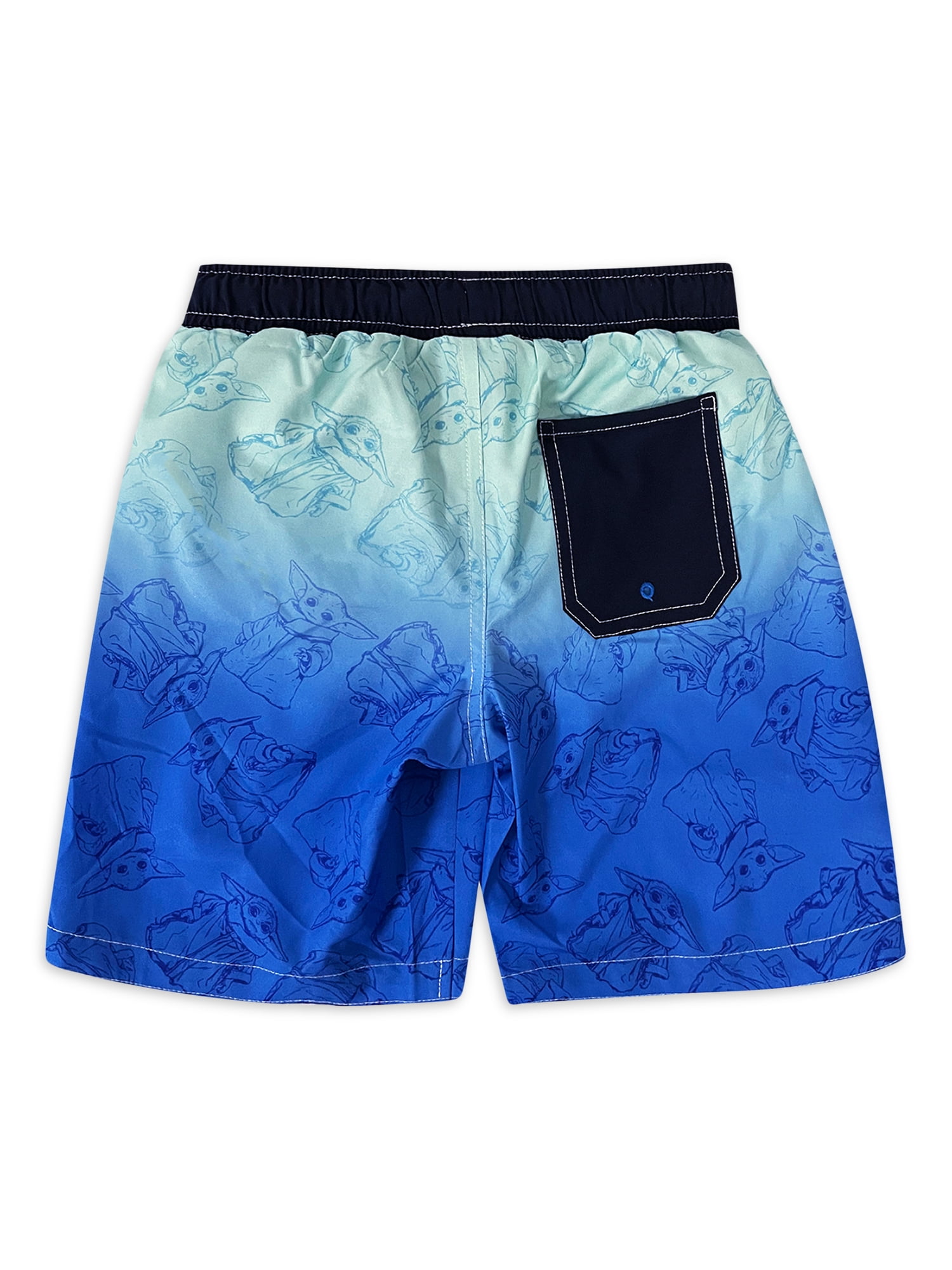 Star Wars Little Boys Baby Yoda Swim Short, Sizes 4-12