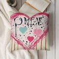 thumbnail image 3 of SHANXI  Pillow Covers Heart Truck Decor Pink Stripe Throw Pillow Covers Cushion Case Decoration for Home Sofa Couch Chair 22x22in, 3 of 5