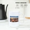 thumbnail image 4 of 15 fl oz Ceramic Mug, Outer Banks, North Carolina, Sunrise at Corolla Beach, Dishwasher & Microwave Safe, 4 of 5