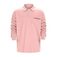 thumbnail image 2 of Mens Polo Shirts With Pockets Long Sleeve Button Down Shirt Business Fashion Comfy Versatile Tops, 2 of 5