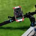 thumbnail image 2 of Universal Motorcycle Phone Mount with Adjustable Strap for Handlebar Support ABS Metal Silicone, 2 of 8