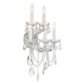 thumbnail image 6 of 4425-CH-CL-SAQ Crystorama Lighting Maria Theresa - Five Light Wall Sconce in Classic Style - 13.5 Inches Wide by 24 Inches High-Polished Chrome, 6 of 8