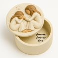 thumbnail image 1 of Caja de Recuerdos de Resina GoGnome - Guarda Joyería y Baratijas "Amor para Siempre" para Mamá, Hija o Hermanas, Mejores Amigas, Amistad - Regalo Pintado a Mano con Sentimiento (Amor), 1 of 7