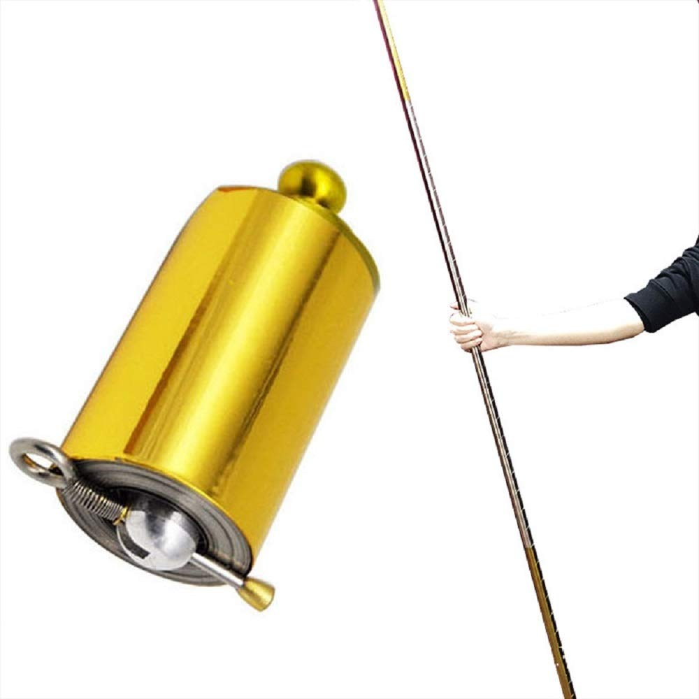 Baguette Magique Télescopique En Métal Doré - 110 Cm - Pour Magiciens Professionnels Ou Amateurs