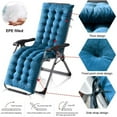 63" Rocking Lounge Chair Cushion Thicken Seat Deck Chaise Pad Recliner