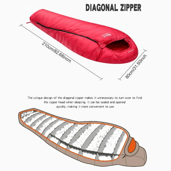 Sleeping Bags,Cold Weather Down Mummy Cold Portable Down Mummy Weather Winter Outdoor Qisuo Winter 0 Winter 0 Winter Huiop