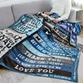 thumbnail image 3 of Gifts for Fathers Day for Bonus Dad from Daughter, Birthday Gifts for Step Dad Who Wants Nothing, to My in Law Dad Soft Throw Blanket, Christmas Bday Present for Bonus Father from Sons Size 50"x60", 3 of 6