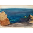 thumbnail image 3 of Magnus Enckell 14x11 Black Modern Framed Museum Art Print Titled - Beach Landscape, Sketch (1900 - 1905), 3 of 5