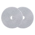 thumbnail image 1 of Uxcell 5-Inch 30 Grits Diamond Polishing Pad Wet/Dry for Stone Concrete Marble 2 Pack, 1 of 5