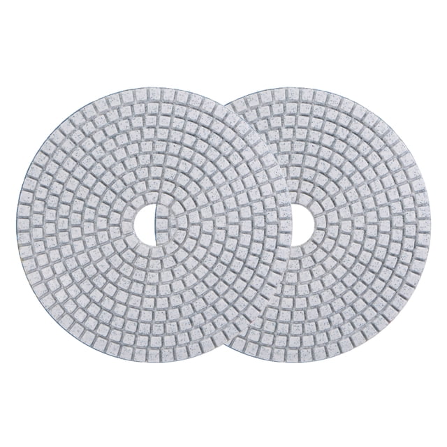 Uxcell 5-Inch 30 Grits Diamond Polishing Pad Wet/Dry for Stone Concrete Marble 2 Pack