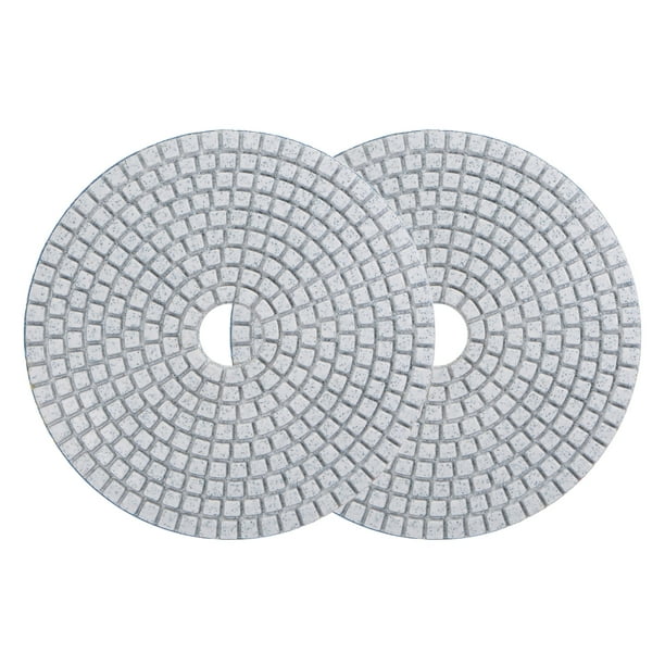 Uxcell 5-Inch 30 Grits Diamond Polishing Pad Wet/Dry for Stone Concrete Marble 2 Pack