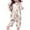 Blanc, variante sur Ensemble de Pyjama Deux Pièces pour Filles, Manches Courtes, Imprimé Nœud, Tenue de Nuit Confortable et Douce, Tenue de Détente pour Tout-Petits et Enfants, Tenue de Sommeil Décontractée