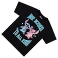 thumbnail image 3 of Disney Women's Lilo and Stitch Shirt, Graphic Print Cartoon Trendy Stitch T-Shirt Black – L, 3 of 5