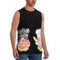 thumbnail image 2 of Balery Little Chef Gnome Camisetas sin mangas para hombre, absorbe la humedad y protege contra el mal olor.-Small, 2 of 7
