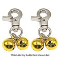 thumbnail image 4 of relayinert 2piece Portable Jingle Bells For Dogs Fun Anywhere Anytime Wide Application Dog Triple Bell Pendant Silver+Gold, 4 of 6