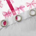 thumbnail image 4 of jejeloiu Girl Personalized Gifts Blackout Curtains Set of 2 (52x84 Each),Pink Letter J Window Curtains,Ribbon Bow Tie Curtains and Drapes For Princess,Lightweight Room Decoration, 4 of 6
