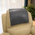 thumbnail image 3 of 6X Protector de Reposacabezas de Piel Sintética Antideslizante para Silla Reclinable, de Reposacabezas para Fundas de Muebles, Color Negro, 3 of 4