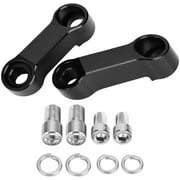 Aluminum Mirror Risers Extension Adapter, 10mm 8mm Motorcycle Rearview Mirror Adapter Kit Riser Mount Extender