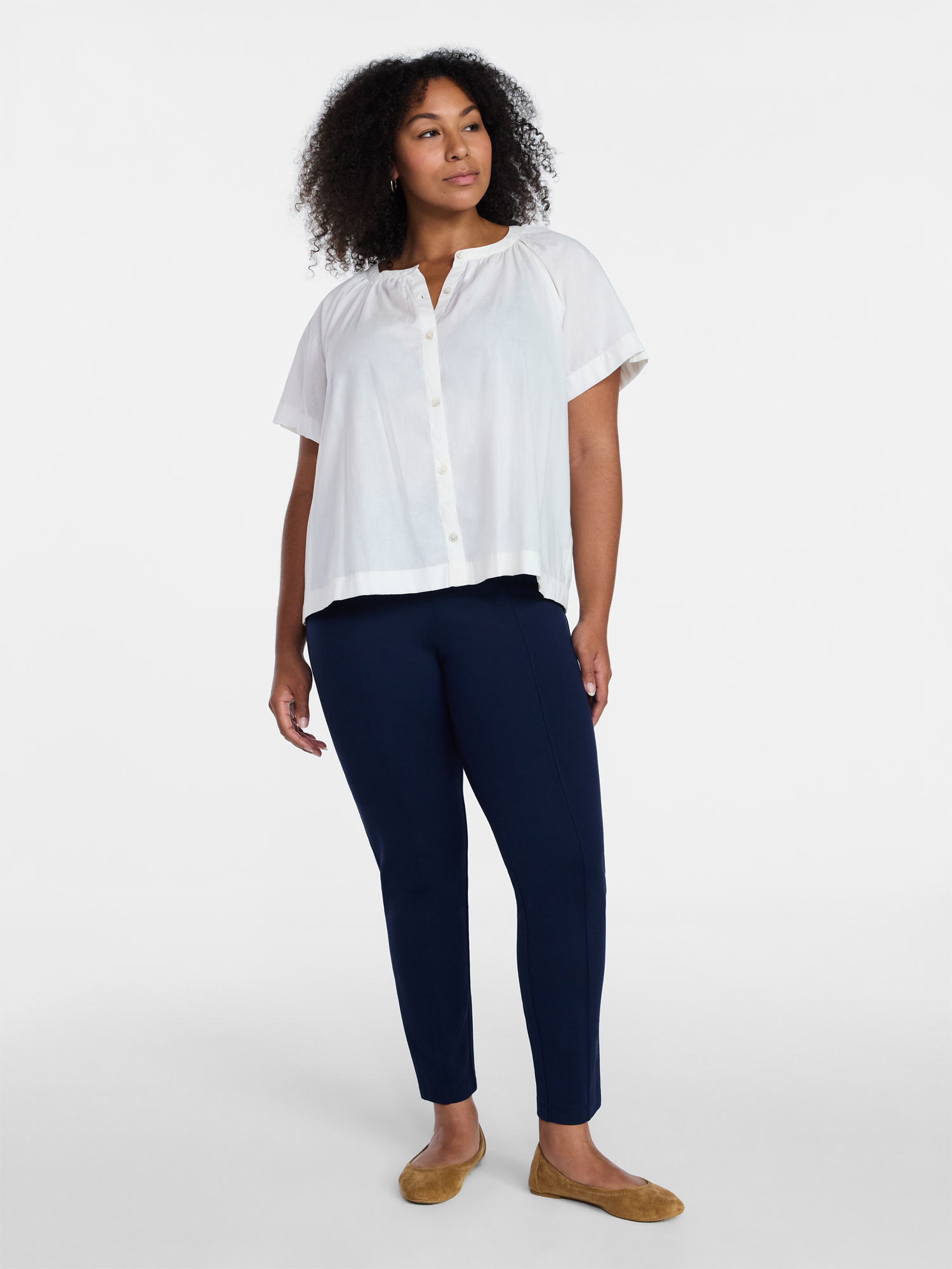 Time and Tru Women's Ponte Knit Skinny Pants, Sizes S-XXXL