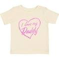 thumbnail image 3 of Inktastic I Love My Daddy in Pink Chalk Heart Boys or Girls Baby T-Shirt, 3 of 5