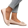 thumbnail image 3 of Caqnni Womens Flats Dress shoes Pointed Toe Slip on Office Shoes Casual Shoes Mary Jane Shoes (Beige,39), 3 of 7