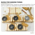 thumbnail image 3 of Bamboohart 3 Pcs Waterproof Pocket Compass Compasses for Navigation Camping Travel, 3 of 8