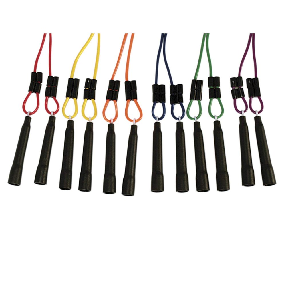Adjustable Length Jump Ropes, Assorted Colors, Set of 6, Unique design