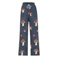 thumbnail image 5 of Womens Pants Striped Printed Drawstring Wide Leg Loose Casual Pocket Pants, 5 of 5