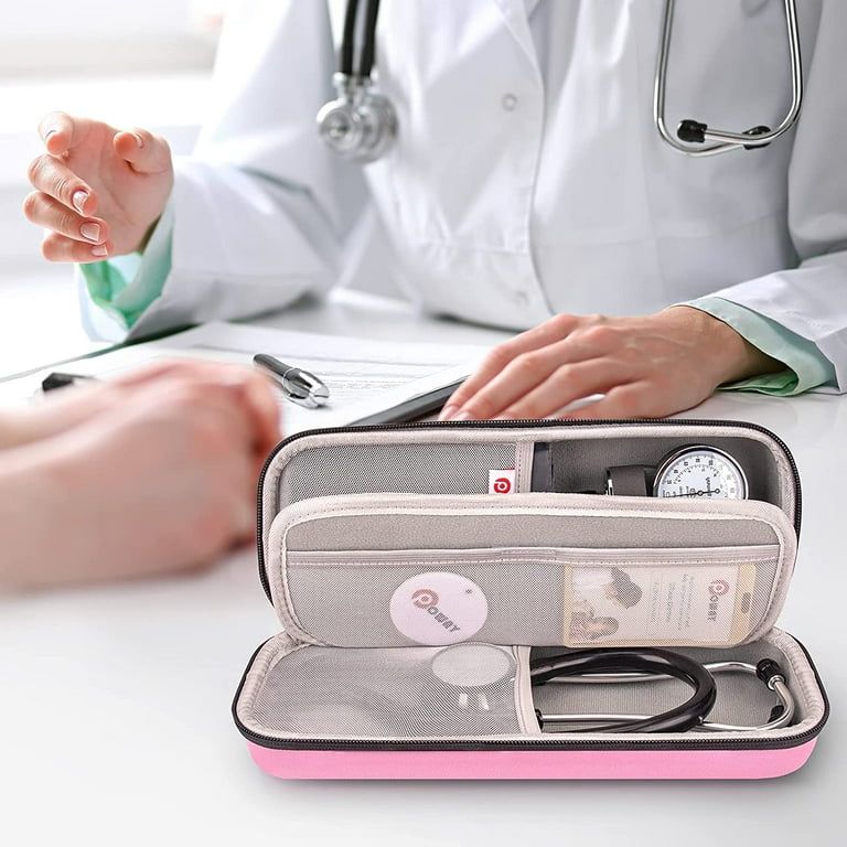 2023 NEW】Opoway Stethoscope Case For Nurses, Travel Case For Stethoscope  Littmann Classic Iii, Diagnosis Of Iv Cardiology, Acoustic Stethoscopes Of  Mdf, Space For Nurse Accessories Pink Case Only 