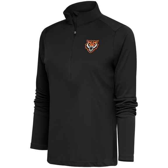 Women's Antigua  Charcoal Idaho State Bengals Tribute Half-Zip Pullover